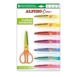 Tisores Escolars Alpino Fashion Shapes 8+1 Talls Especials