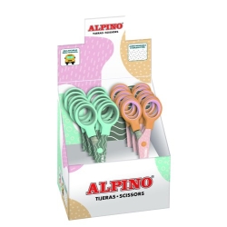 Tisores Escolars Alpino Pastel Expositor De 12