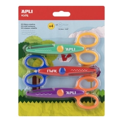 Tisores Apli Creativa 13,5Cm. Set De 3 Talls