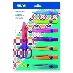 Tisora Infantil Milan Zig-Zag Amb 8 Fulles Intercanviables