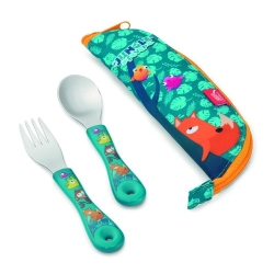 Set De 2 Coberts Maped Picnik Jungle Fever Amb Estoig