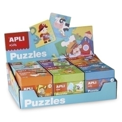 Puzle Educatiu Apli Kids Blau 24 Peces Expositor De 6