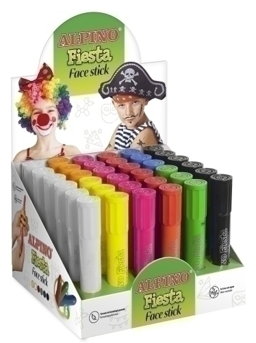 Maquillatge Alpino Festa Face Stick Barra De 5 Gr. Colors Classics Expositor De 36