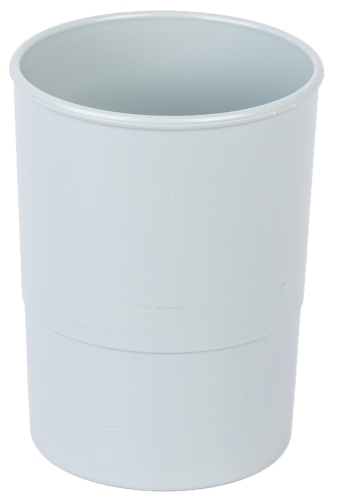 Porta Llapis Plastic Rodó Gris