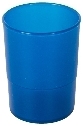 Porta Llapis Plastic Rodó Traslluït Blau Mar