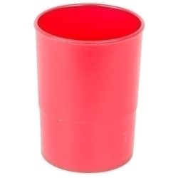 Porta Llapis Plastic Rodó Roig