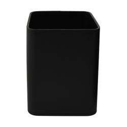 Paperera Tomas Carnero Polipell Petita Quadrada 24X24X32 Cm. Negre