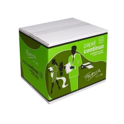 Paper Continu Blanc 8"X240 2 Fulles 2 Celles Caixa De 1500