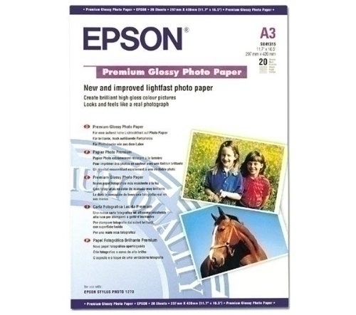 Paper Epson Glossy Photo A3 255 Gr. 20 Hj.