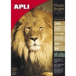 Paper Inkjet Apli Foto A4 240G 60H Bright