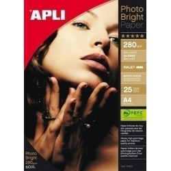 Paper Inkjet Apli Foto A4 280G 25H Bright Pro