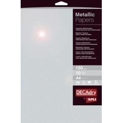 Paper Metalitzat A4 Apli 130G 10H Plata