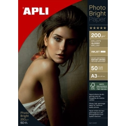Paper Inkjet Apli Foto A3 200G 50H Bright