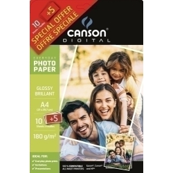 Paper Inkjet Canson Foto Everyday A4 200G 15H Glossy