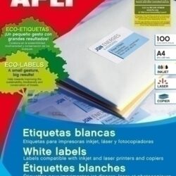 Etiquetes Adh.Impr.Apli A4 Blanca C.Rectes Caixa 100H 105X 29 Mm 2.000 Uts.(01299)