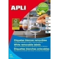 Etiquetes Adh.Impr.Apli A4 Blanca C.Rectes Removible Caixa 100H 48,5X16,9 Mm 6.800 Uts.(03053)