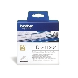 Etiquetes Brother Pretallada Paper Blanc 17X54 Mm Rotllo 400 Uts.Multiproposito (Dk11204)