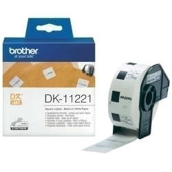 Etiquetes Brother Pretallada Paper Blanc 23X23 Mm Rotllo 1.000 Uts.Quadrades (Dk11221)