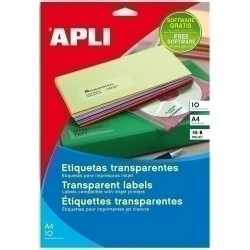 Etiquetes Adh.Impr.Apli A4 Polyester Transluc.Mate Ls-Cp Caixa 100H 210X297 Mm C.Rectes 100 Uts.(119