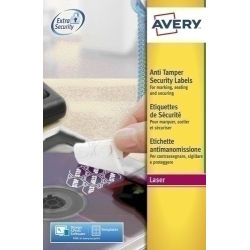 Etiquetes Adh.Impr.Avery A4 Seguretat Antifrau C.Romos Laser Caixa 20H 63,5X29,6 Mm 540 Uds.(L6114)