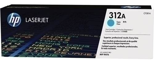 Tòner Hp Cf381A Nº312A Laserjet Pro Mfp M476Dn/M476Dw/M476Nw Cian 2.700 Pàg.