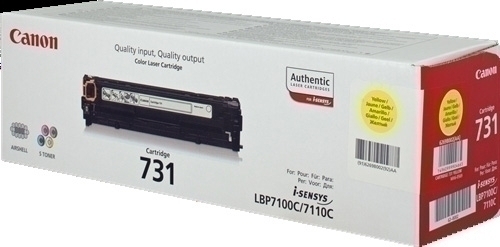 Tòner Cànon 731I I-Sensys Lbp7100Cn/Lbp7110Cw, Mf8230Cn/Mf8280Cw Groc (1.500 Pag.) (6269B002)