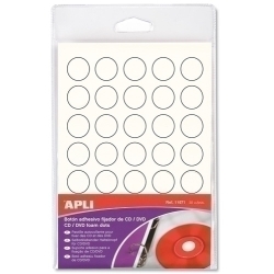 Botó Adhesiu Fixador Cd/Dvd 35 Uds