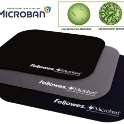 Estoreta Raton Fellowes Amb Microban Blister Negre