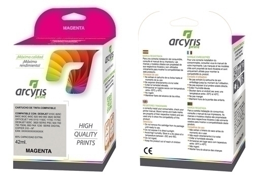 ***Compatible Cànon Inkjet Cli-8C Pixma Ip3300/ 4200/ 4300 Cian 14 Ml.