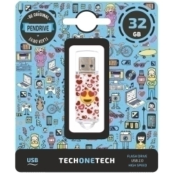 Memoria Usb 32Gb Tech-One-Tech Heart-Eyes 2.0 (Incluye Canon Lpi De 0.24 €)