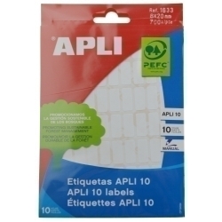 Etiquetes Adh.Manuals Bossa Apli Blanques 10H C.Romos 8X20 Mm 700 Uts.(01633)
