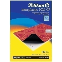 Paper Carbon Pelikan Interplastic 1022G A4 Caixa De 100 Negre