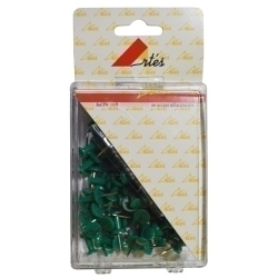 Agulla Senyalitzadora Push-Pin Arts Caixa De 100 Verds