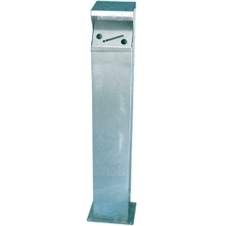 Cendrer Urbà Acer Inoxidable De Peu Amb Pany