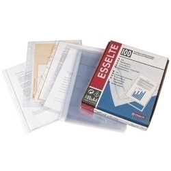 Funda Multitrepant Esselte Pp 80µ Pl.Nj. Fº 16 Tal.Rfzo. Paquet De 100