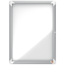 Vitrina Nobo D'Exterior Blanca Magnètica Per a 4 Fulles A4