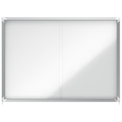 Vitrina Nobo D'Interior Blanca Magnètica Per a 18 Fulles A4