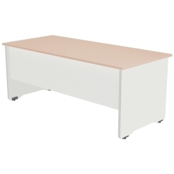 Taula Rocada Work 200X80 Estructura Blanc Tauler Roure
