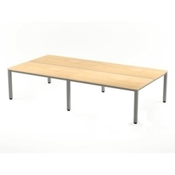 Taula Rocada Executive 163X360 Estructura Alumini Tauler Melamina Faig