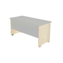 Taula Rocada Work Ala 100X60 Estructura Faig Tauler Gris