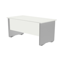 Taula Rocada Work Ala 100X60 Estructura Alumini Tauler Blanc