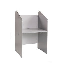 Callcenter Rocada Individual 84X132X65 Estructura Alumini Taulers Gris