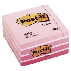 Tac Notes Post-It Cub 76X76X45 450 Fulles Rosa Pastel