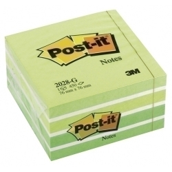 Tac Notes Post-It Cub 76X76X45 450 Fulles Verdes Pastís