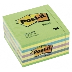 Taco Notes Post-It Cub 76X76X45 450 Fulles Blau/ Verd Neon