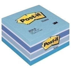 Tac Notes Post-It Cub 76X76X45 450 Fulles Blau Pastís