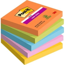 Tac Notes Post-It 654 Super Sticky 76X76 Colors Boost Pack De 5