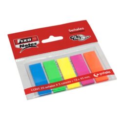 Banderetes Adhesives Fixes Notes 13X43 Zig-Zag Colors Neon Pack De 5